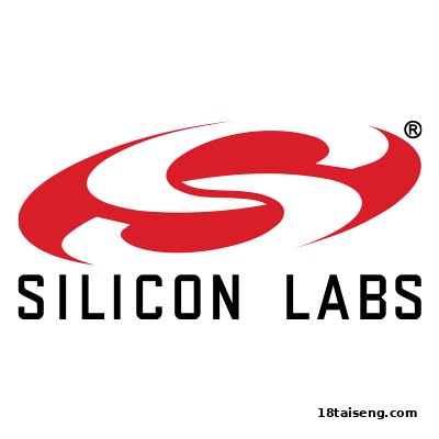 The official logo for Silicon Labs, featuring a red stylized 'S' above the company name.