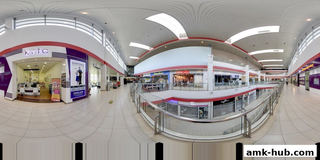 The KRTC Ang Mo Kio shop front with its distinctive purple and white branding.