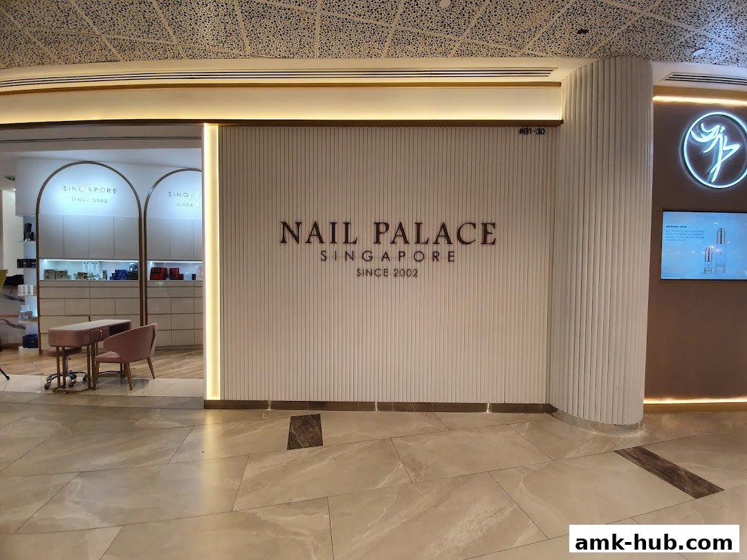 The entrance to Nail Palace, a Singaporean nail salon established in 2002.