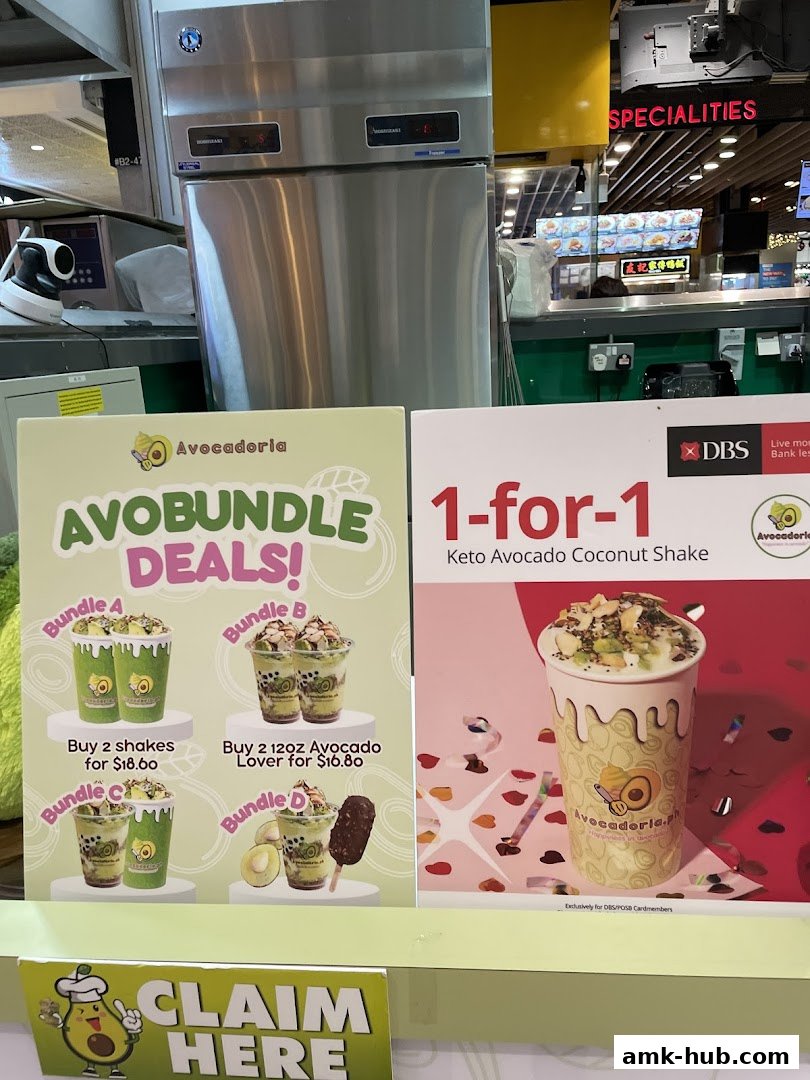Avocadoria shop displays bundle deals and a 1-for-1 offer on Keto Avocado Coconut Shake.