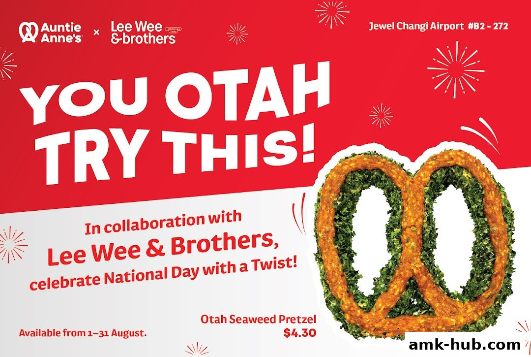 Auntie Anne's collaborates with Lee Wee & Brothers for a special Otah Seaweed Pretzel.