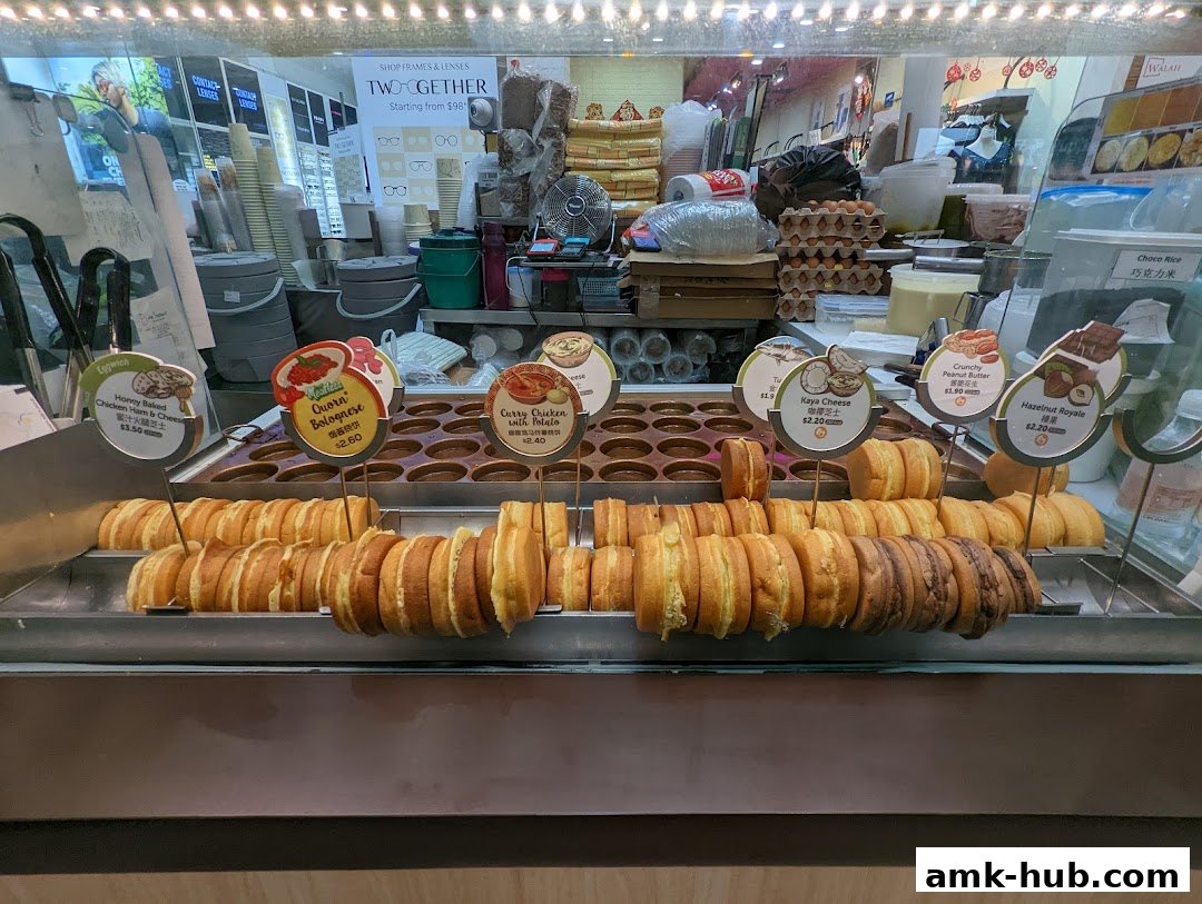 A display of freshly made sweet and savory filled pastries.