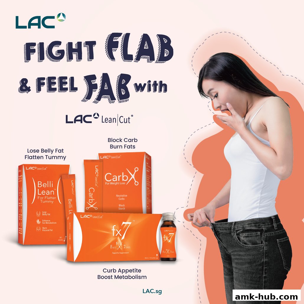 A woman in loose-fitting jeans shows off weight loss with LAC Nutrition products.