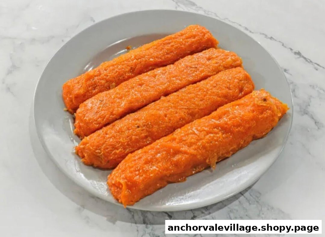 A plate of four vibrant orange fried fritters, likely from Habibs Rojak.