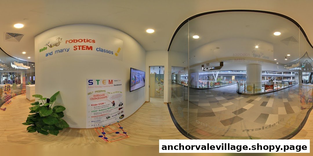 Interior view of Inventive Kids Play-based STEM Learning Centre, showcasing its entrance and mall surroundings.