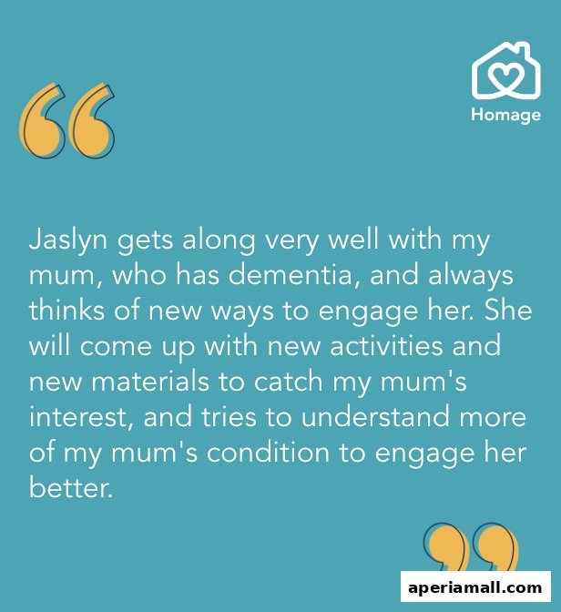 A testimonial about Homage Home Care's services for dementia patients.
