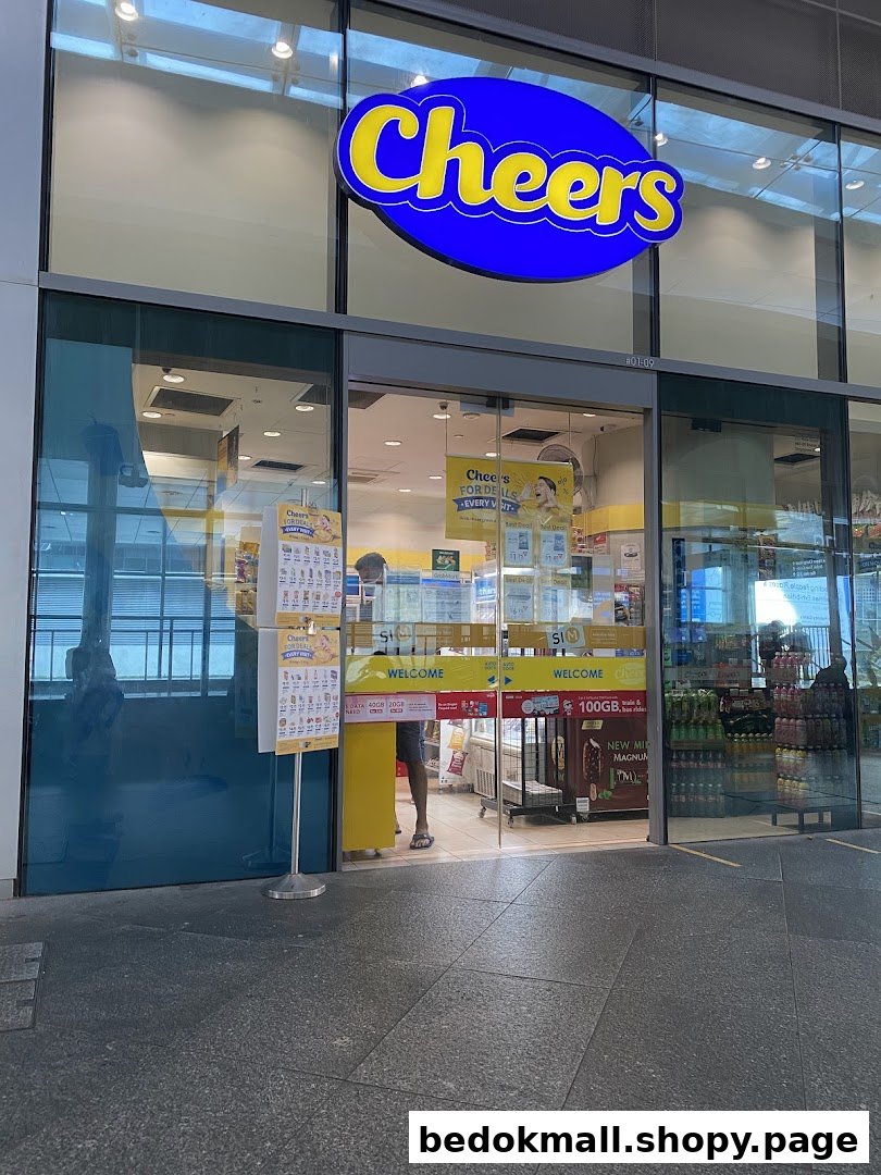 Exterior view of a Cheers convenience store entrance with its prominent sign.