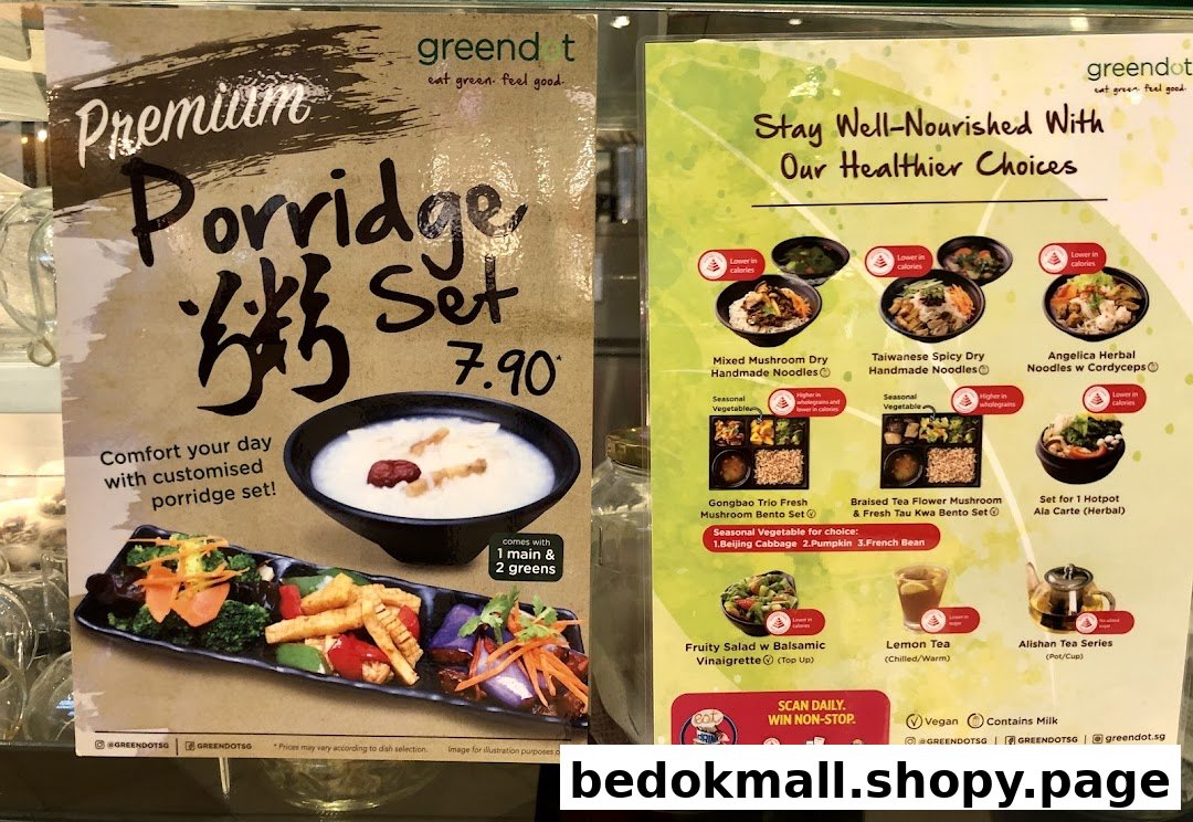 Two large menu boards display food items, prices, and healthy options.