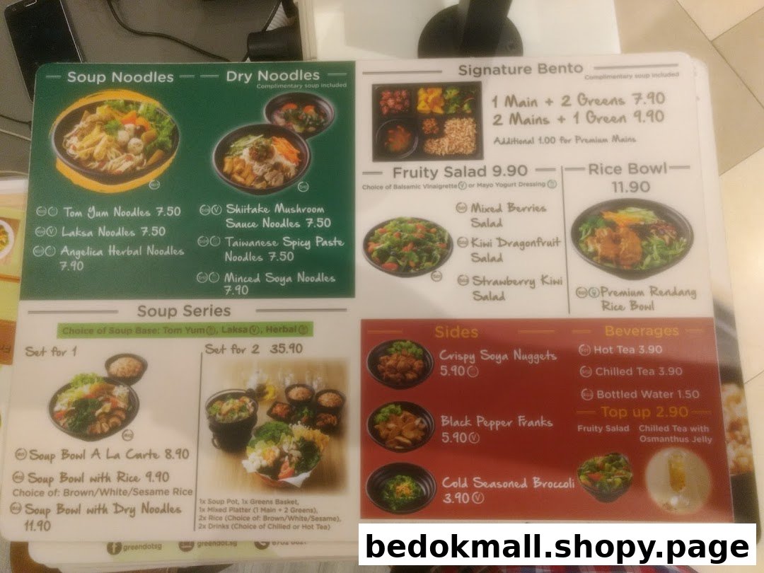 A detailed menu board displaying various food and beverage options with prices.