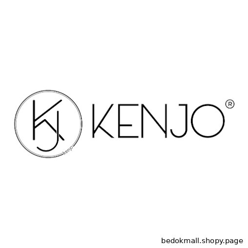 Black and white logo for KENJO with 'KJ' initials in a circle.