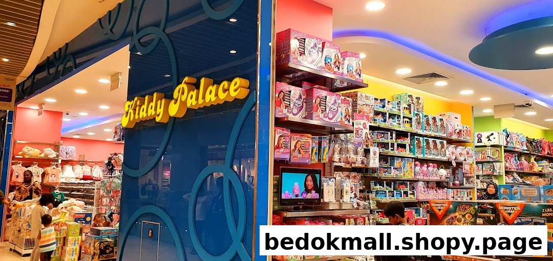 Interior of a Kiddy Palace toy store showing products and shoppers.