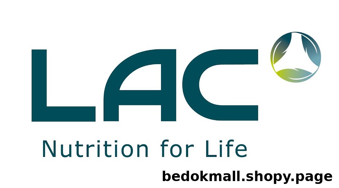 Logo for LAC Nutrition for Life with text and a circular leaf design.