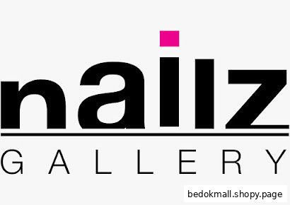 Logo for Nailz Gallery with black text and pink accent.