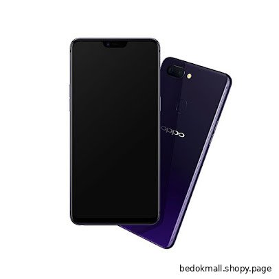 Two dark OPPO smartphones, one front view and one back view.