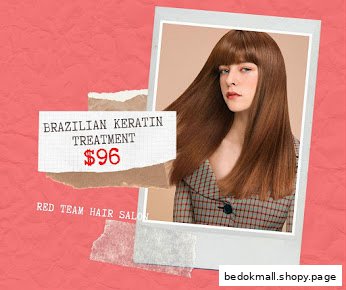 Image shows Brazilian Keratin Treatment service with price.