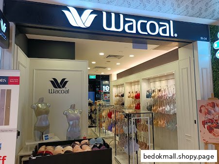 Entrance of Wacoal lingerie shop with mannequins and product displays.