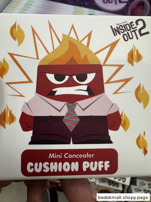 Close-up of a product box featuring the 'Anger' character from Inside Out 2.