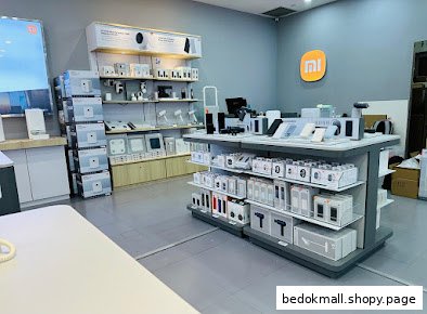 Interior view of a Xiaomi store with various electronic products on display.