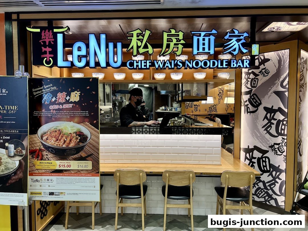 LeNu Chef Wais Noodle Bar 樂牛私房面家 at Bugis Junction
