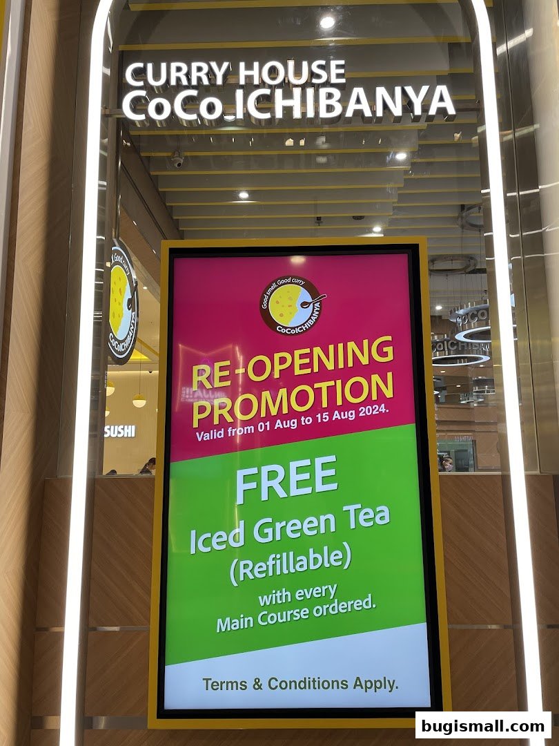 CoCo ICHIBANYA Bugis 