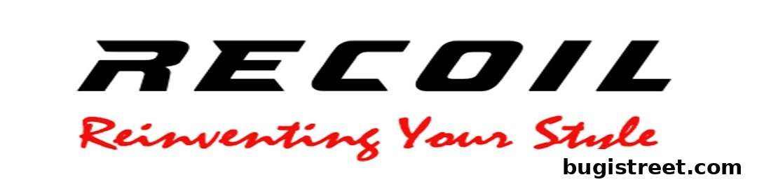 The Recoil logo with the tagline 'Reinventing Your Style' in bold black and red text.