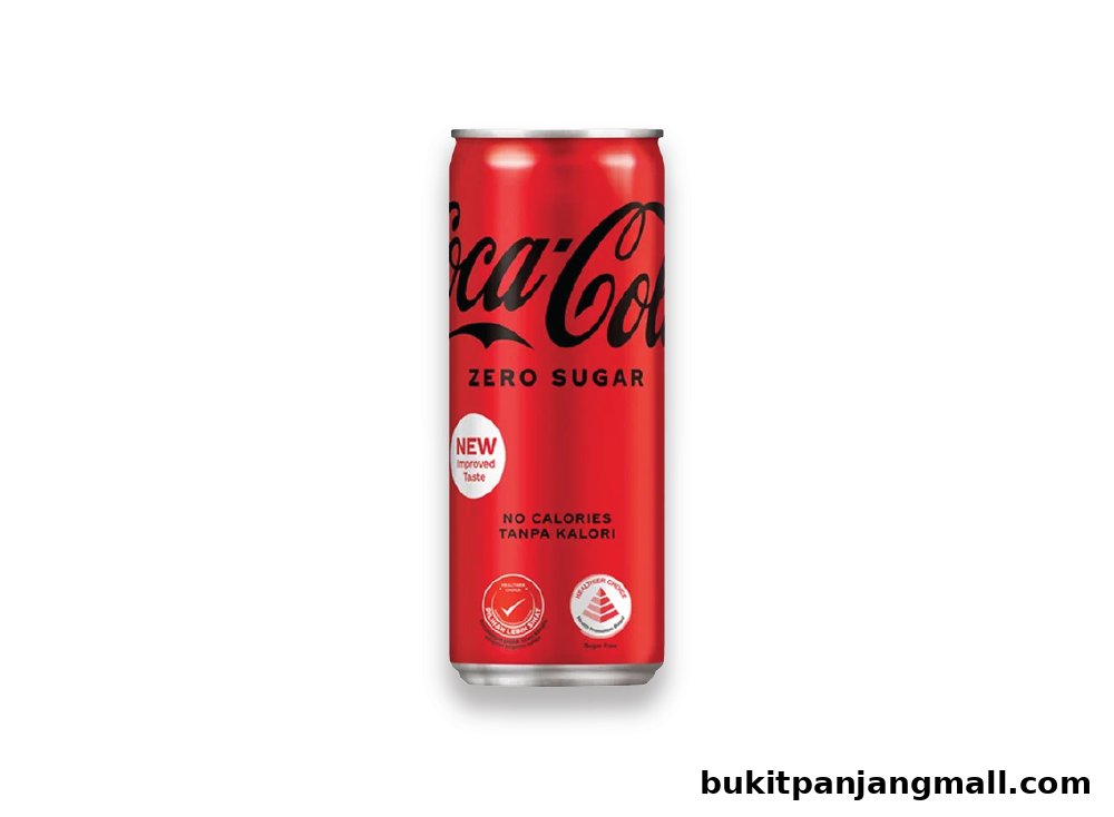 A can of Coca-Cola Zero Sugar with improved taste and no calories.