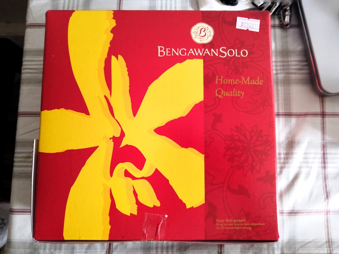 A red and yellow product box for Bengawan Solo, featuring 'Home-Made Quality' text.