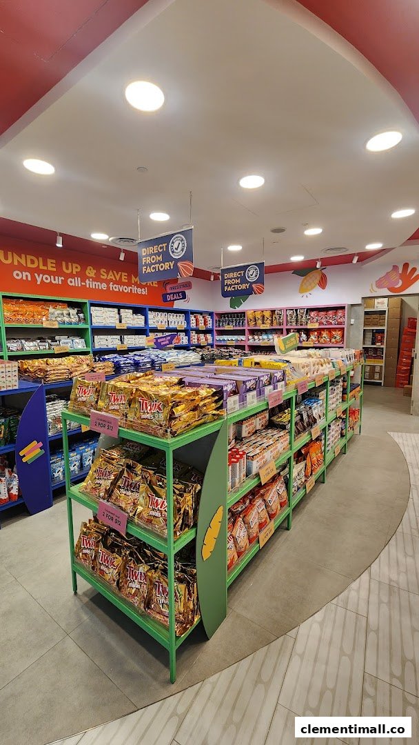 Interior view of Cocoa Pods by The Cocoa Trees, showcasing shelves filled with chocolates and snacks.