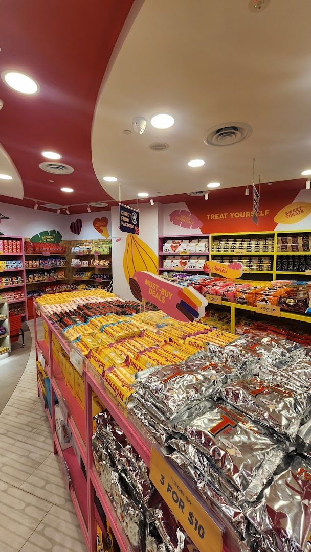 An interior view of Cocoa Pods by The Cocoa Trees, showcasing a wide array of chocolates and candies.