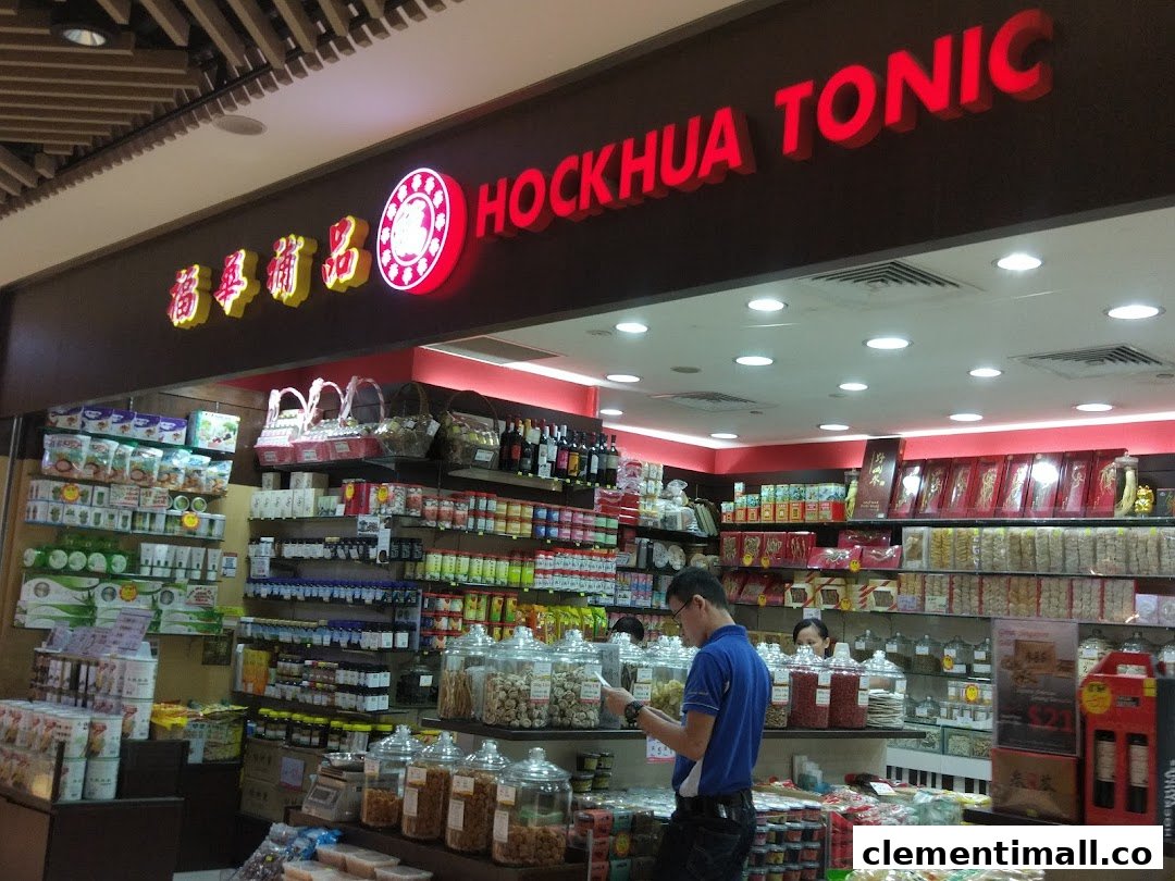 Interior view of Hockhua Tonic, showcasing a wide array of traditional Chinese health products and tonics.