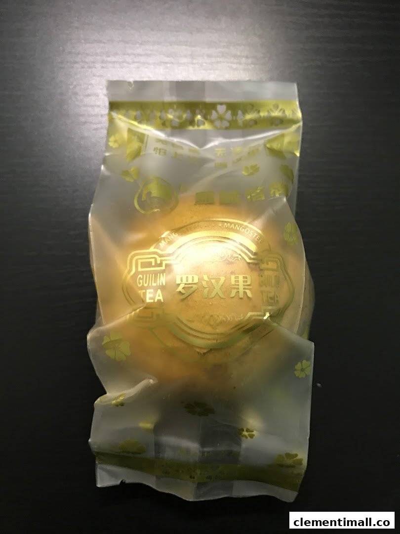 A clear plastic package of Guilin Tea with golden accents, likely a health tonic product.