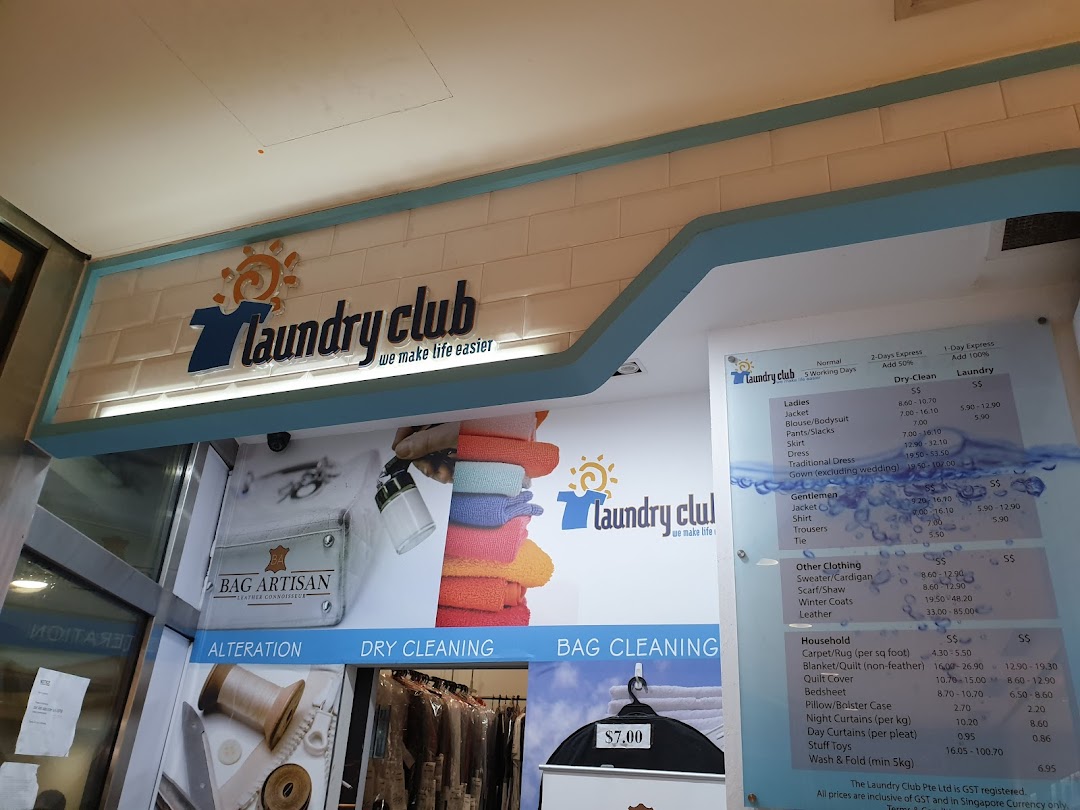 A comprehensive price list for laundry and dry cleaning services at Laundry Club.