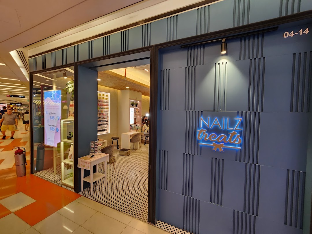 The inviting entrance of Nailz Treats, a nail salon at The Clementi Mall.