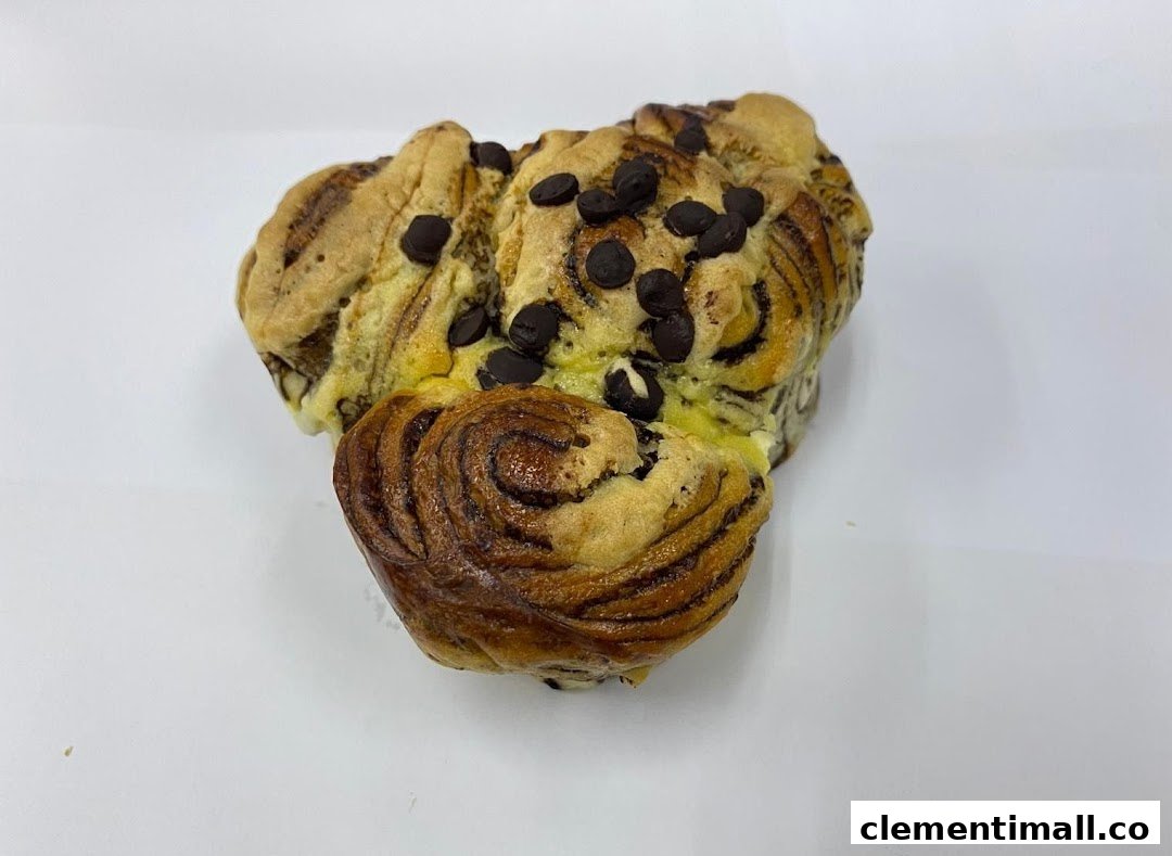 A delicious chocolate chip swirled pastry from Swee Heng 1989 Classic.