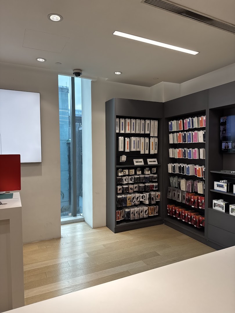 Interior view of Switch store showcasing a wide range of mobile accessories and smart device essentials.
