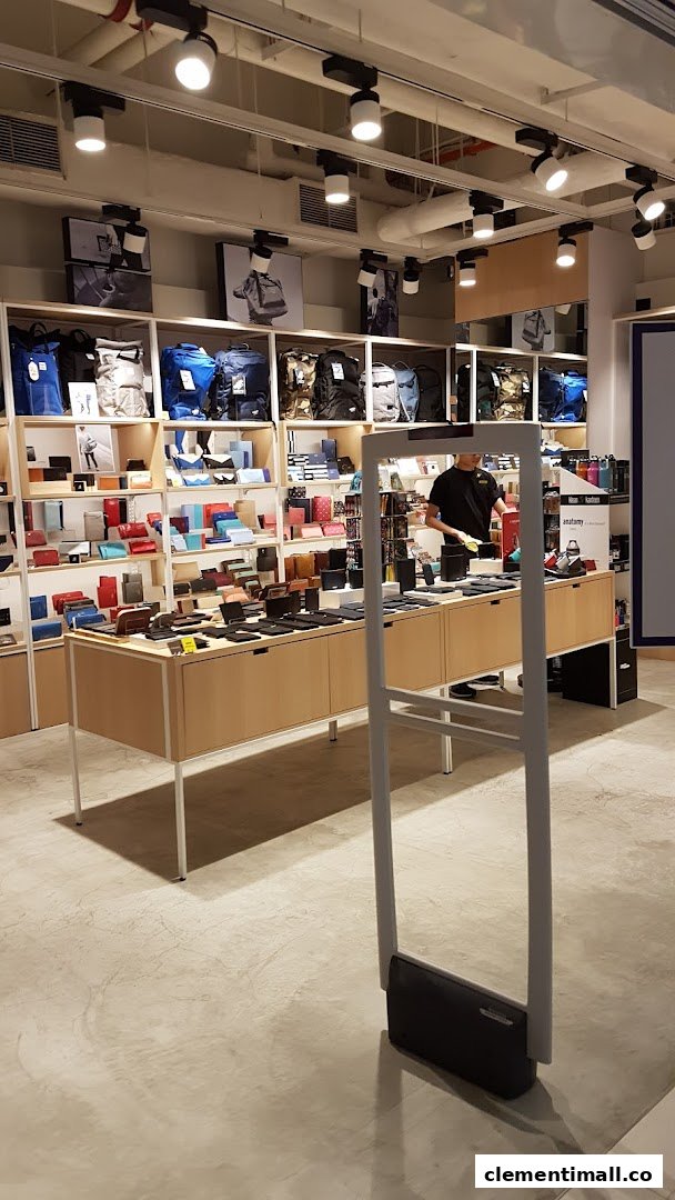 Interior view of The Wallet Shop, showcasing a wide array of wallets, bags, and accessories on display.
