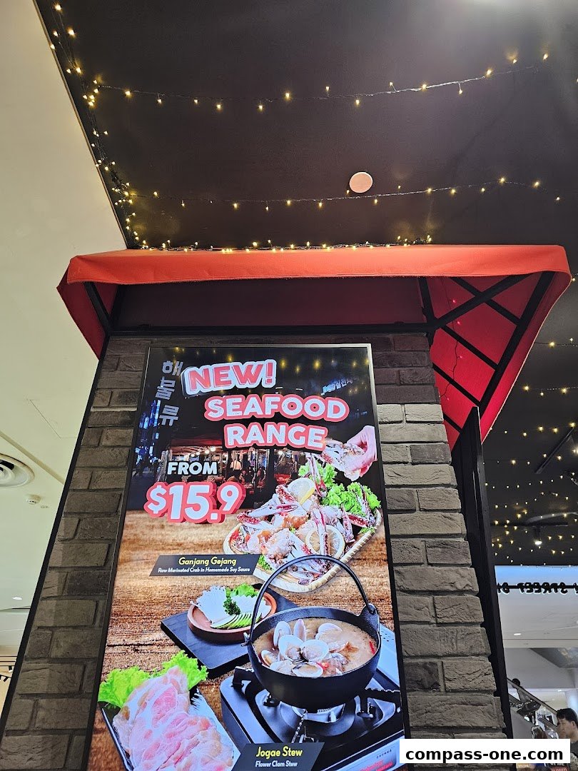 A promotional poster for POCHA! Korean Street Dining's new seafood range.