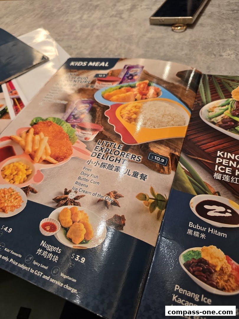 A menu from Penang Culture featuring kids' meals and other Malaysian dishes.