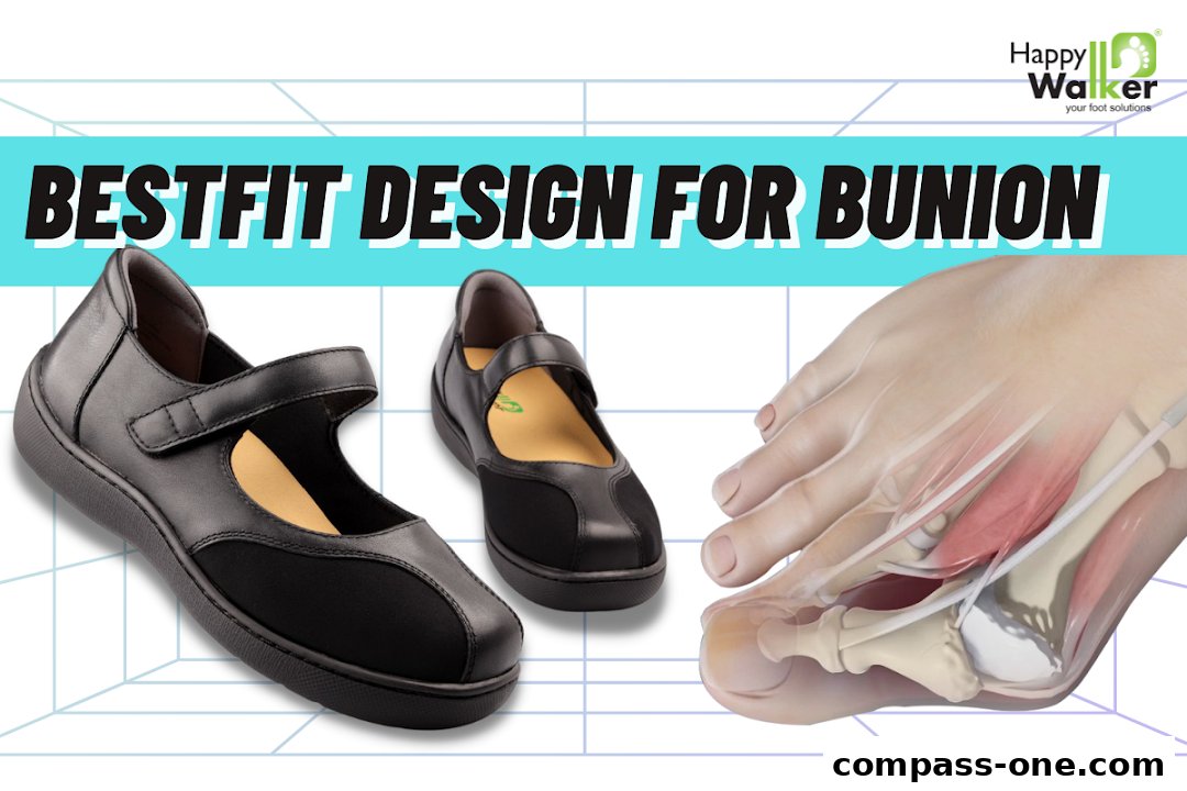 Happy Walker shoes designed for bunions, with a focus on comfort and fit.