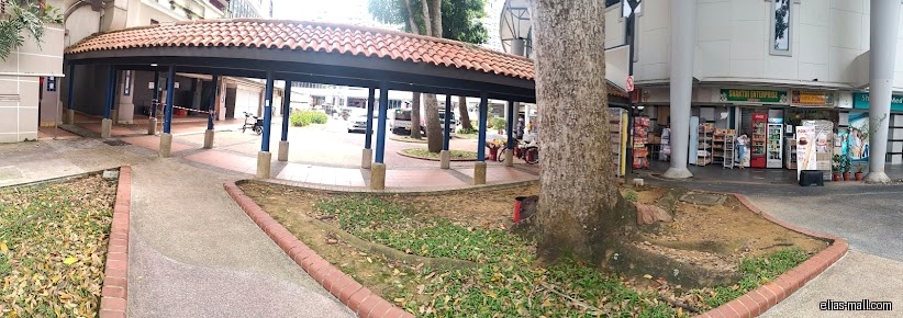 Exterior view of Shakthi Enterprise shop with goods displayed outside.