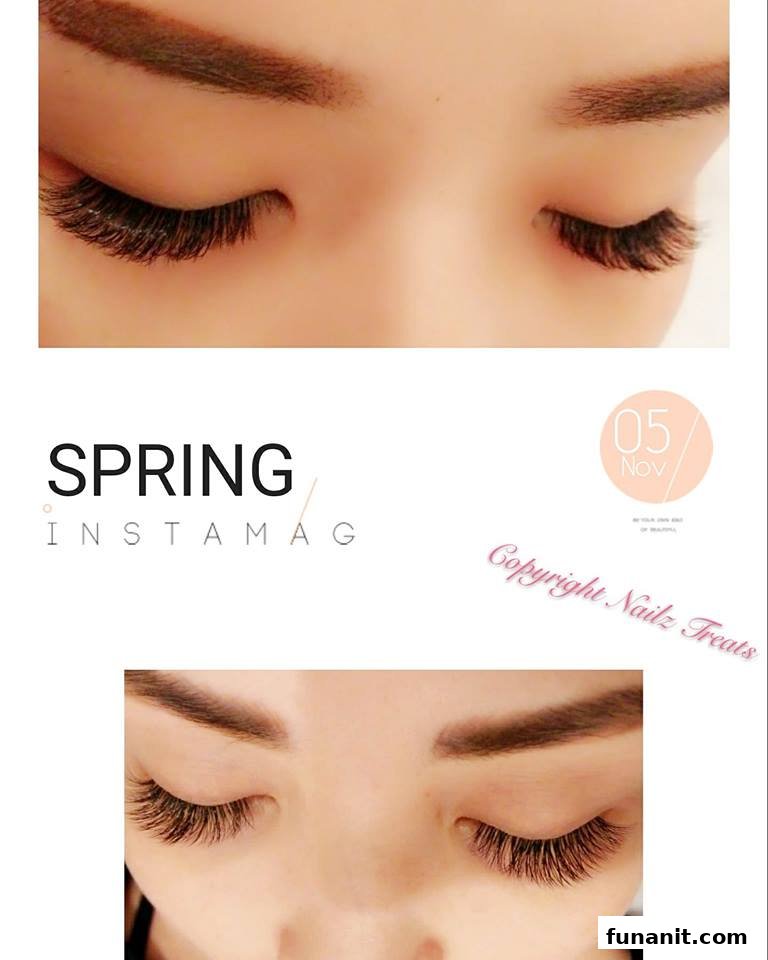Close-up views of eyes showcasing beautifully enhanced eyelashes.