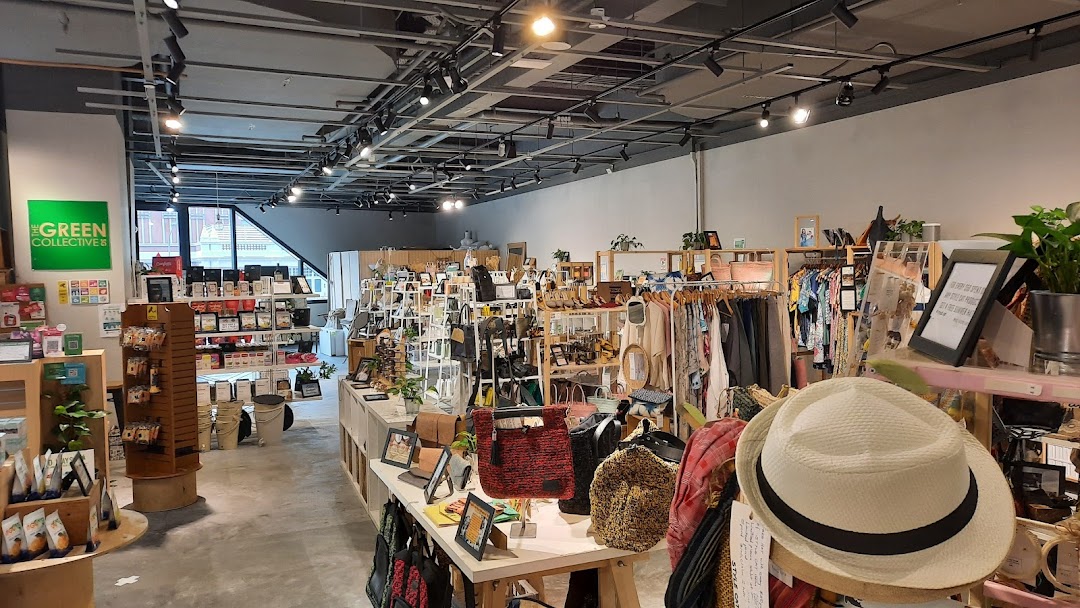 Interior view of The Green Collective SG, showcasing a wide array of sustainable products, fashion, and home goods.