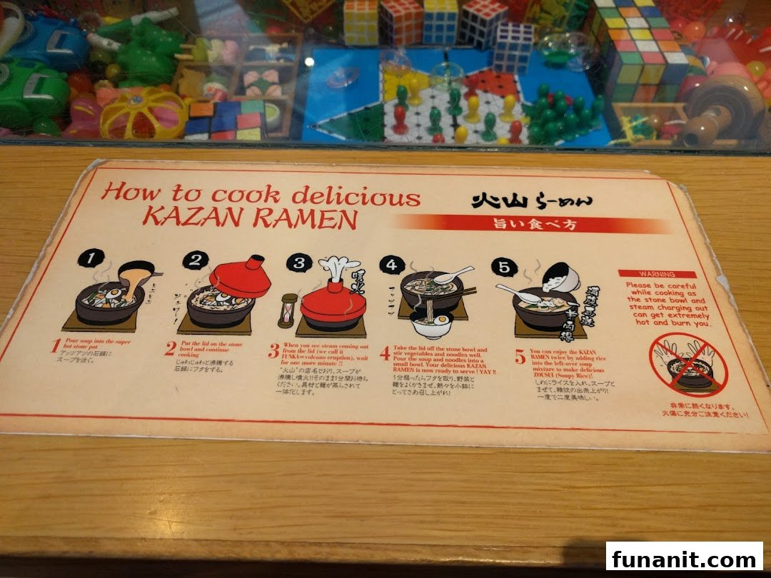 A step-by-step guide illustrating how to cook and enjoy delicious Kazan Ramen.