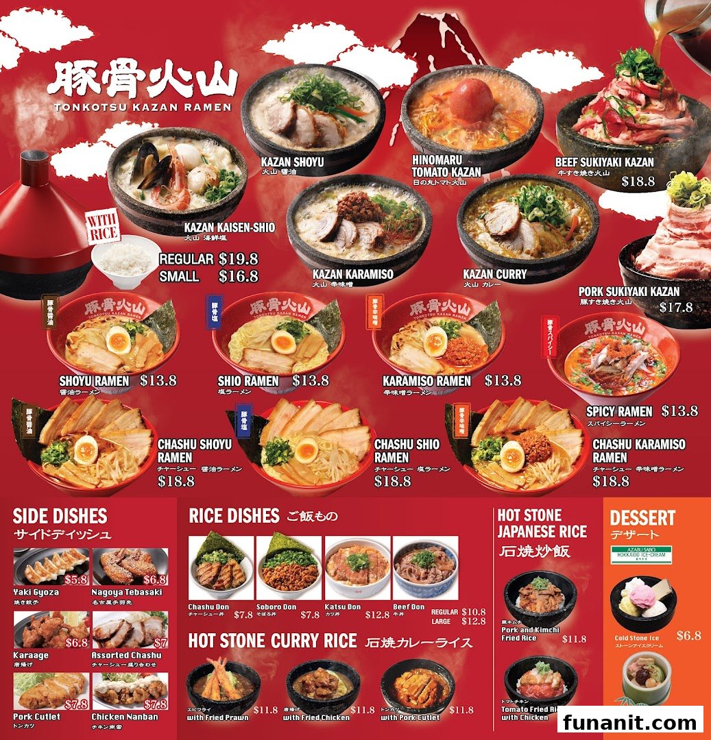 Tonkotsu Kazan VOLCANO Ramen  Funan mall 豚骨火山ラーメン  フナンモール店 image 10