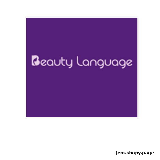 The logo for 'Beauty Language' is displayed on a purple background.