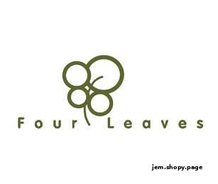 The Four Leaves logo features a stylized four-leaf clover design with the shop name below.