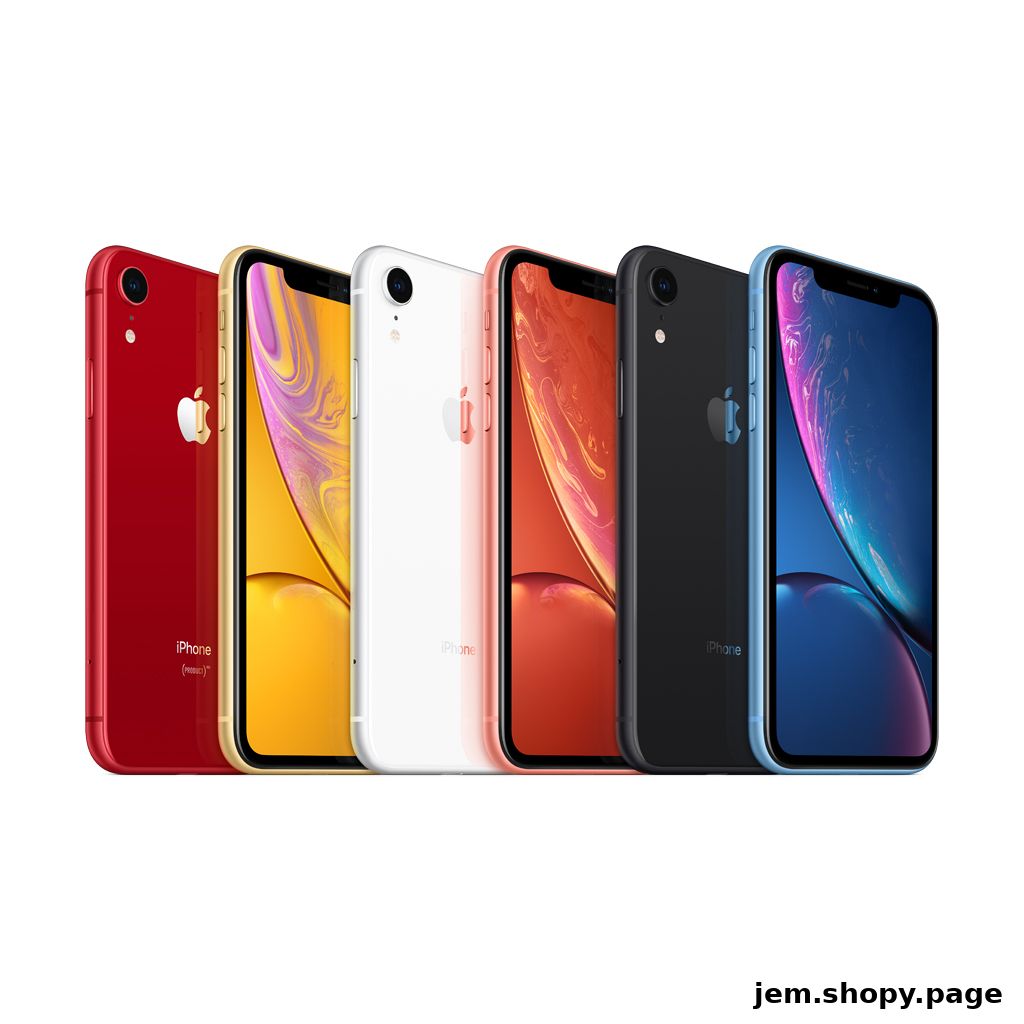 A lineup of iPhones in various colors, showcasing different models.