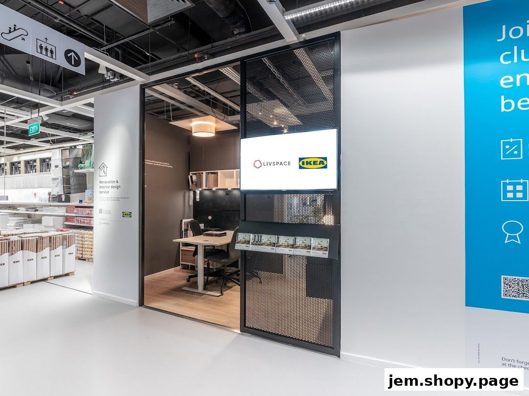 Livspace and IKEA collaboration for renovation and interior design services.