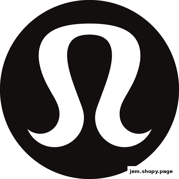 The Lululemon logo is displayed prominently on a dark background.