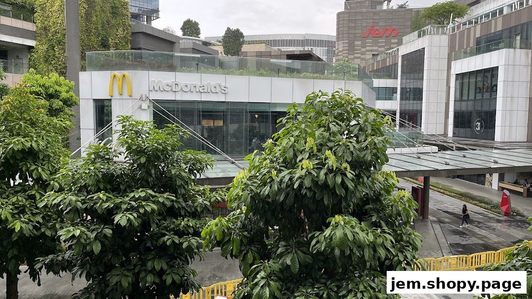 Exterior view of a McDonald's restaurant with the iconic golden arches.